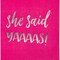 Bachelorette Party Supplies, Hot Pink Paper Napkins (5 x 5 In, 50 Pack)